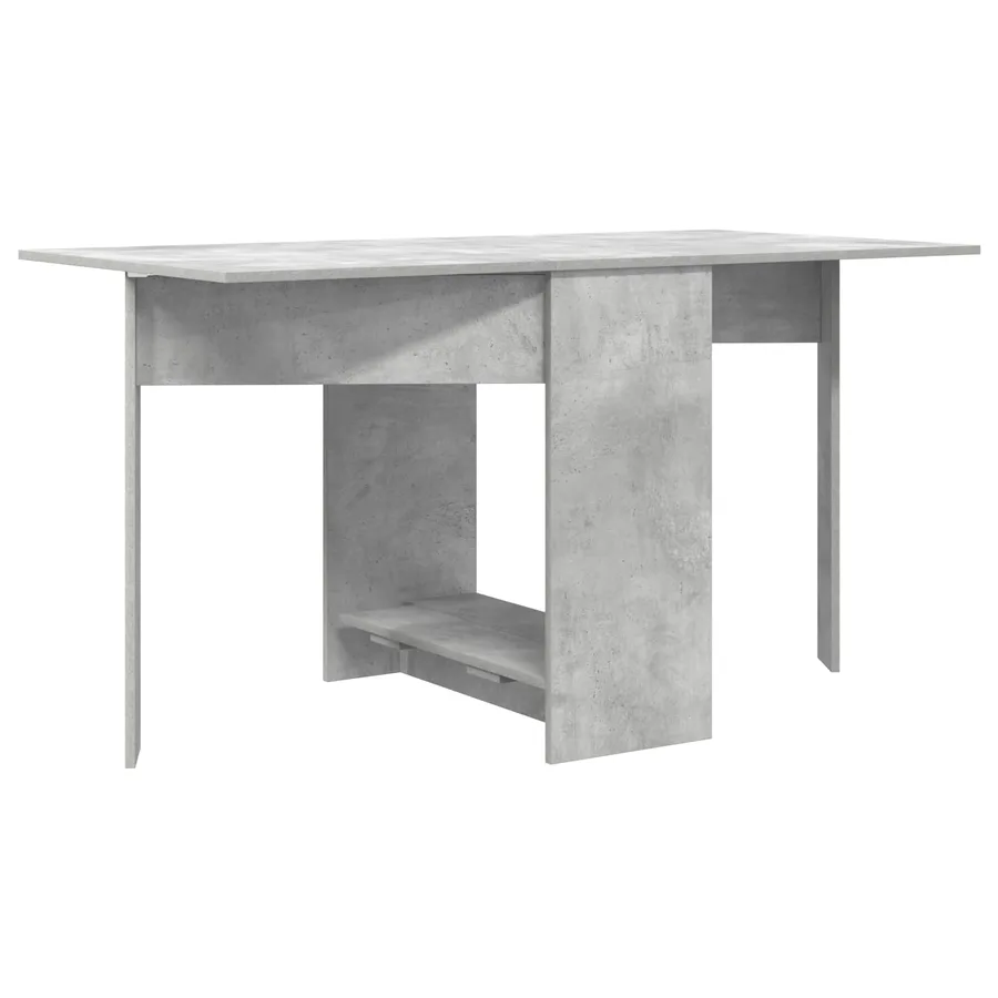 Table à dîner 138 x 70 x 73,5 cm Bois d'ingénierie Gris béton - 7