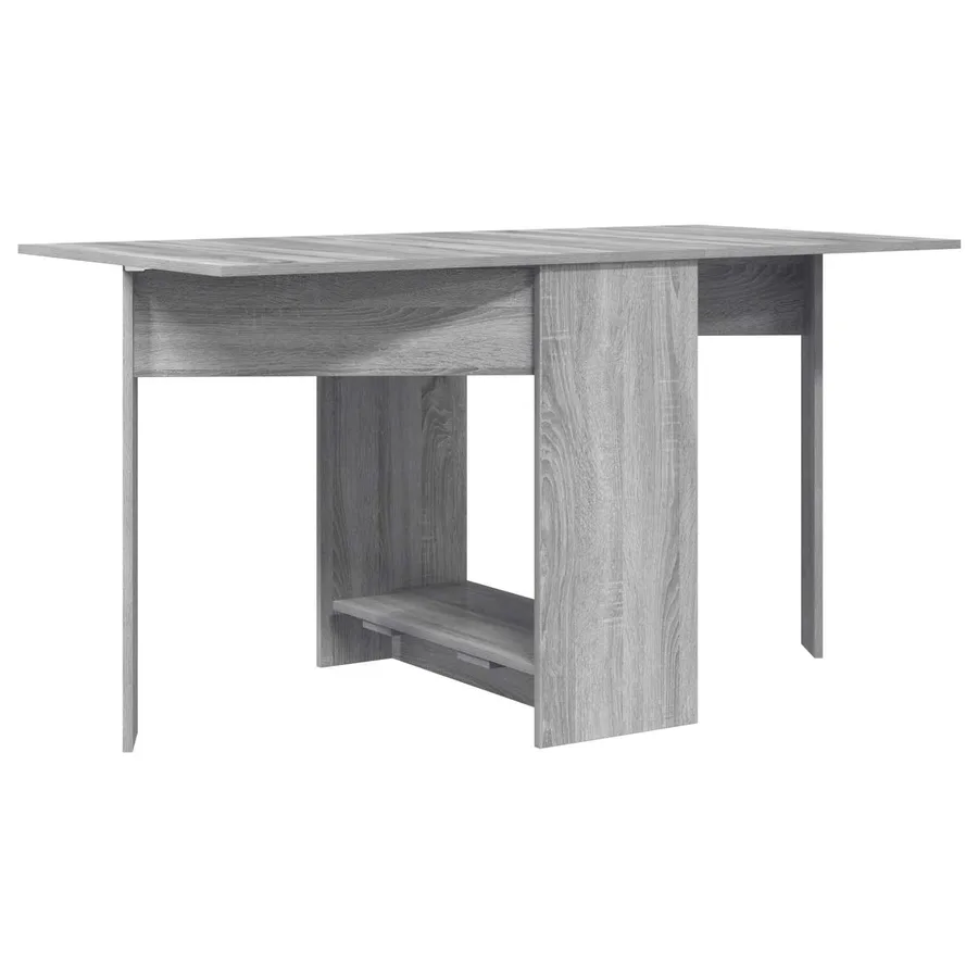 Table à dîner 138 x 70 x 73,5 cm Bois d'ingénierie Sonoma gris - 7