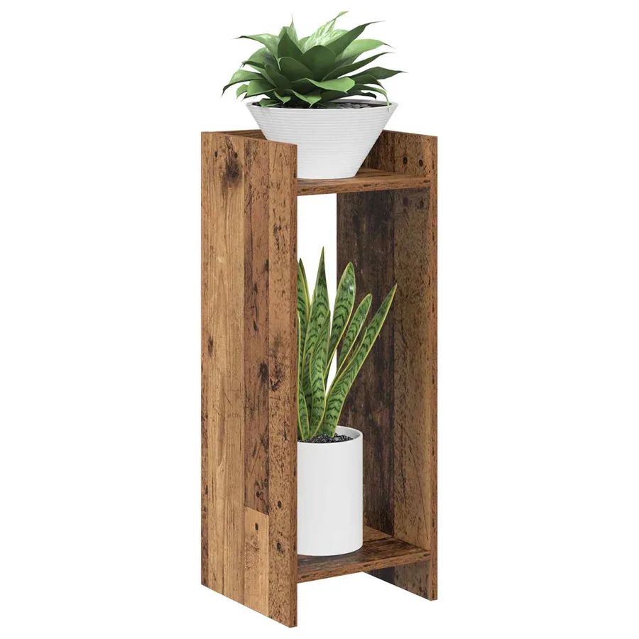 Support de Plante 2 pc Bois ancien 30 x 30 x 80 cm - 3