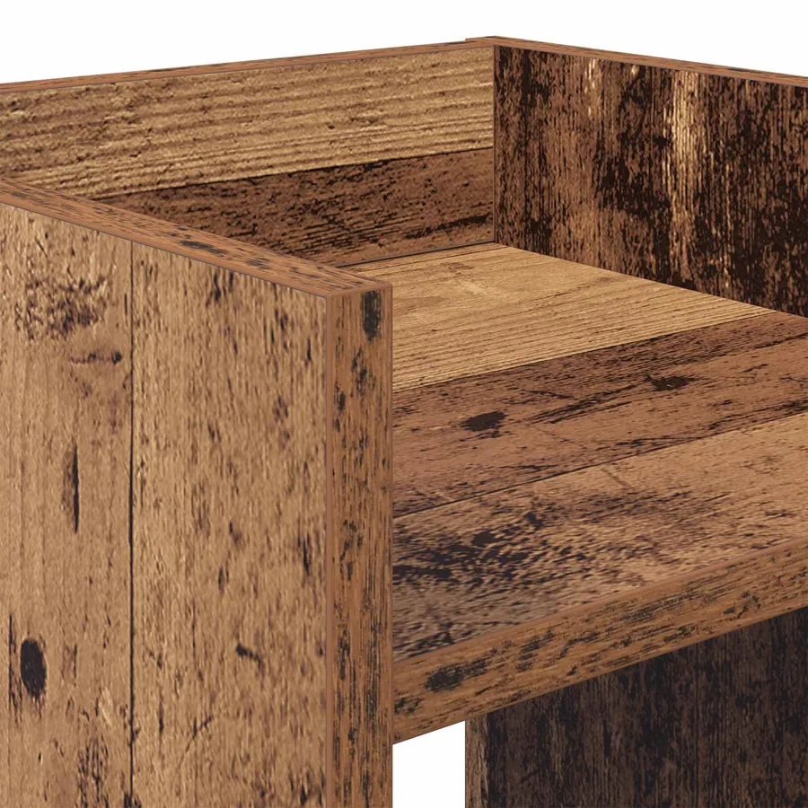 Support de Plante 2 pc Bois ancien 30 x 30 x 80 cm - 9