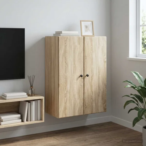 Armoire Murale Chêne Sonoma 66 x 34,5 x 90 cm Bois d'ingénierie
