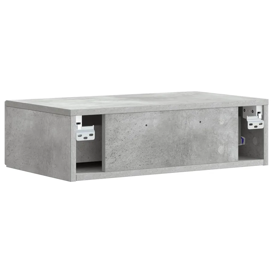 Table d'appoint murale Gris béton 87,5 x 34,5 x 17 cm - 6