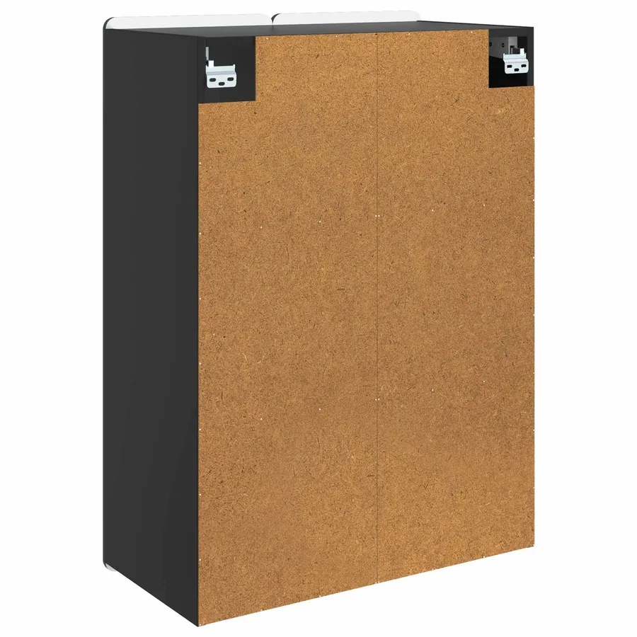 Armoire Murale Noir 66 x 34,5 x 92 cm Bois d'ingénierie - 6