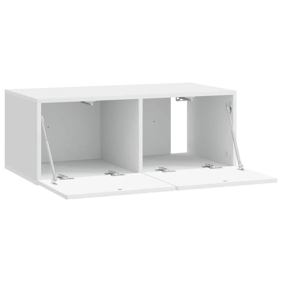 Meuble TV mural 78,5 x 41 x 30 cm Blanc brillant - 4