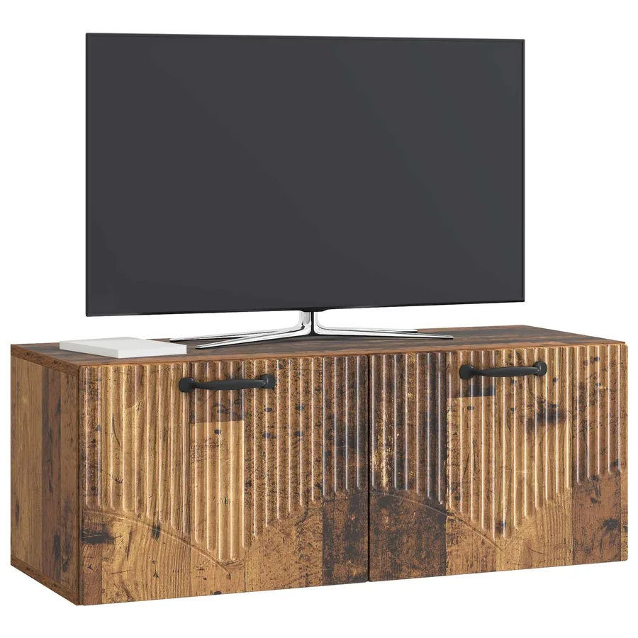 Meuble TV mural Bois ancien 78,5 x 31 x 30 cm Bois d'ingénierie - 3