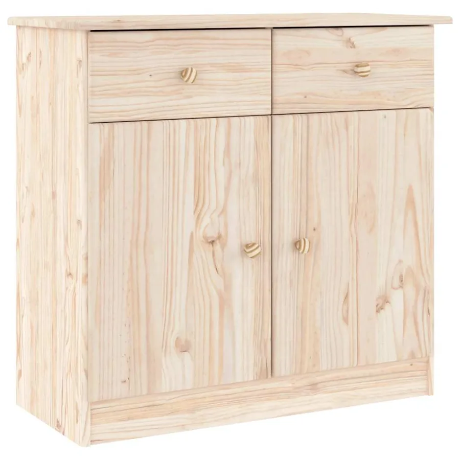 Buffet ALTA 77x35x165 cm bois massif de pin - 6