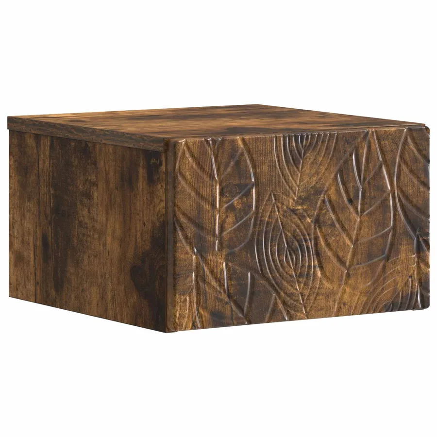 Cabinet de chevet mural 2 pcs Chêne fumé 49 x 34,5 x 20 cm - 4