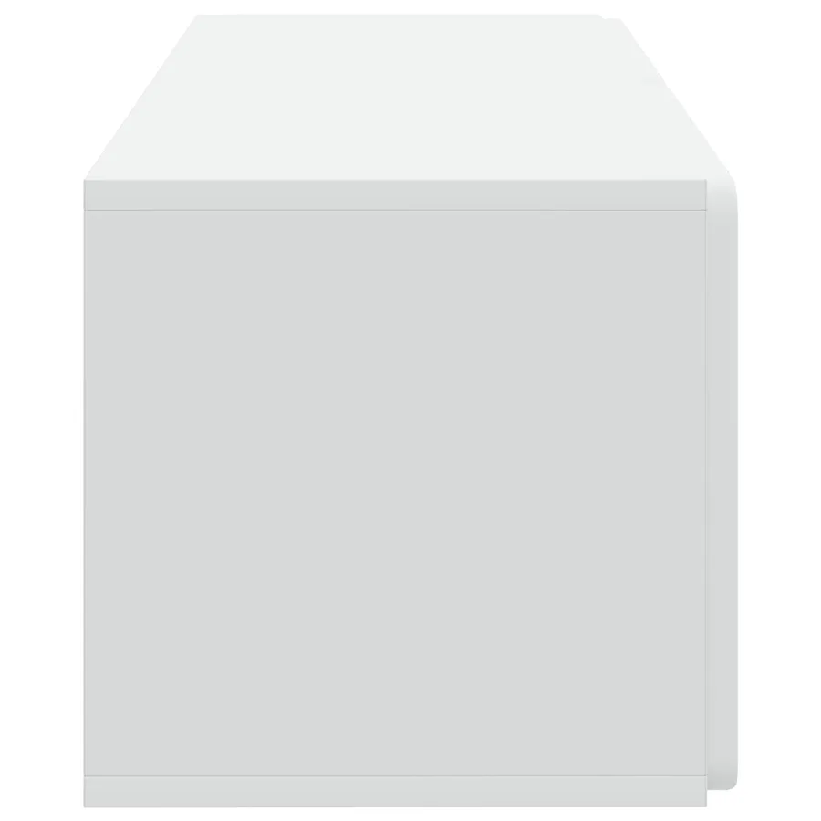 Meuble TV mural 78,5 x 31 x 30 cm Blanc Bois d'ingénierie - 7