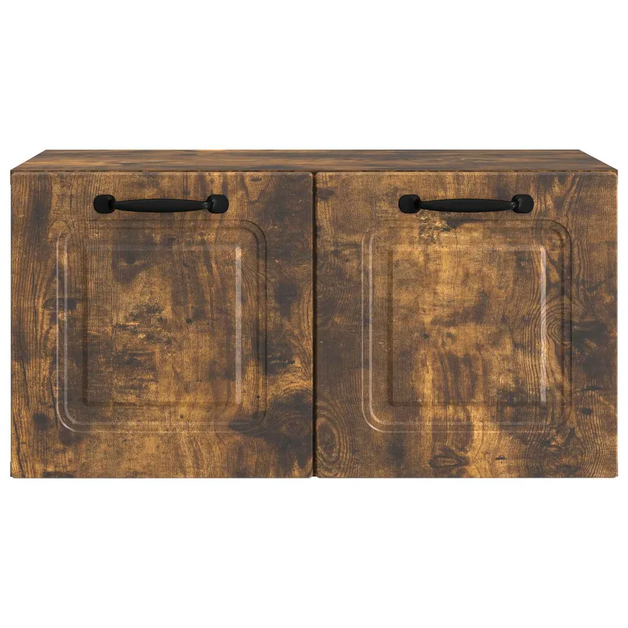 Meuble TV mural Chêne fumé 59,5 x 31 x 30 cm Bois d'ingénierie - 6