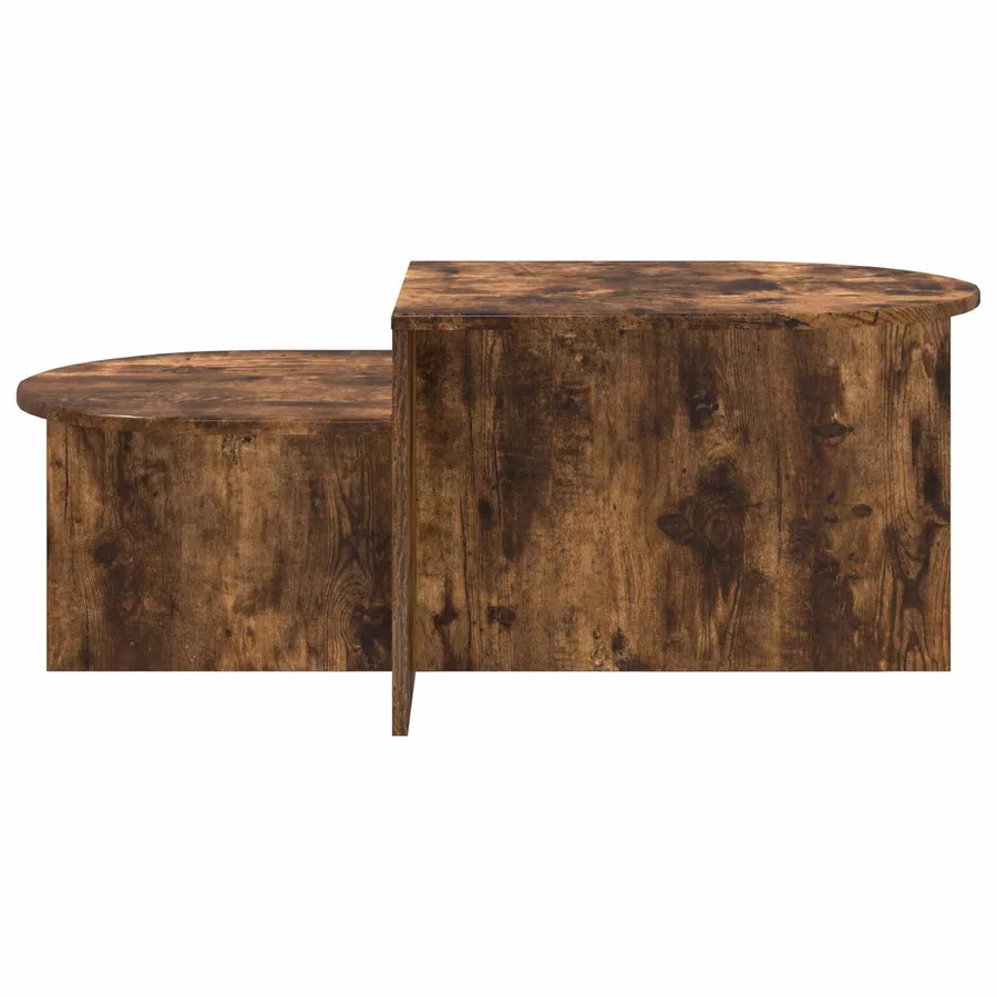 Table basse Chêne fumé 100 x 50 x 40 cm Bois d'ingénierie - 5