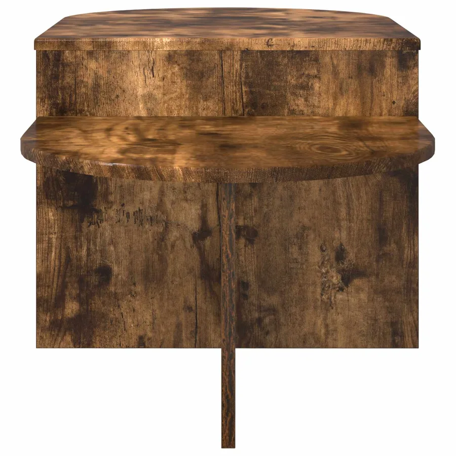 Table basse Chêne fumé 100 x 50 x 40 cm Bois d'ingénierie - 6