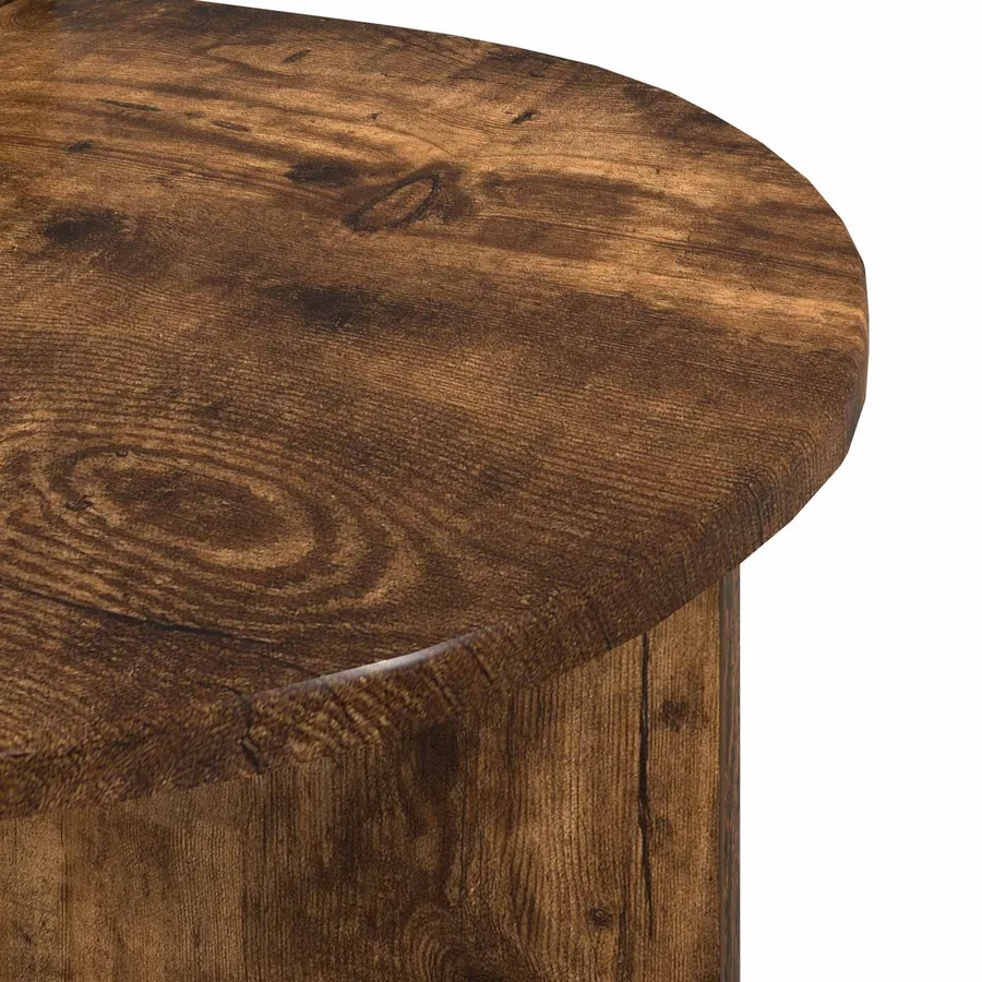 Table basse Chêne fumé 100 x 50 x 40 cm Bois d'ingénierie - 8