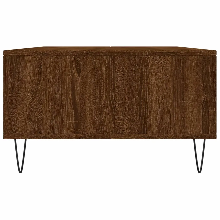 Table basse chêne marron 104x60x35 cm bois d'ingénierie - 7