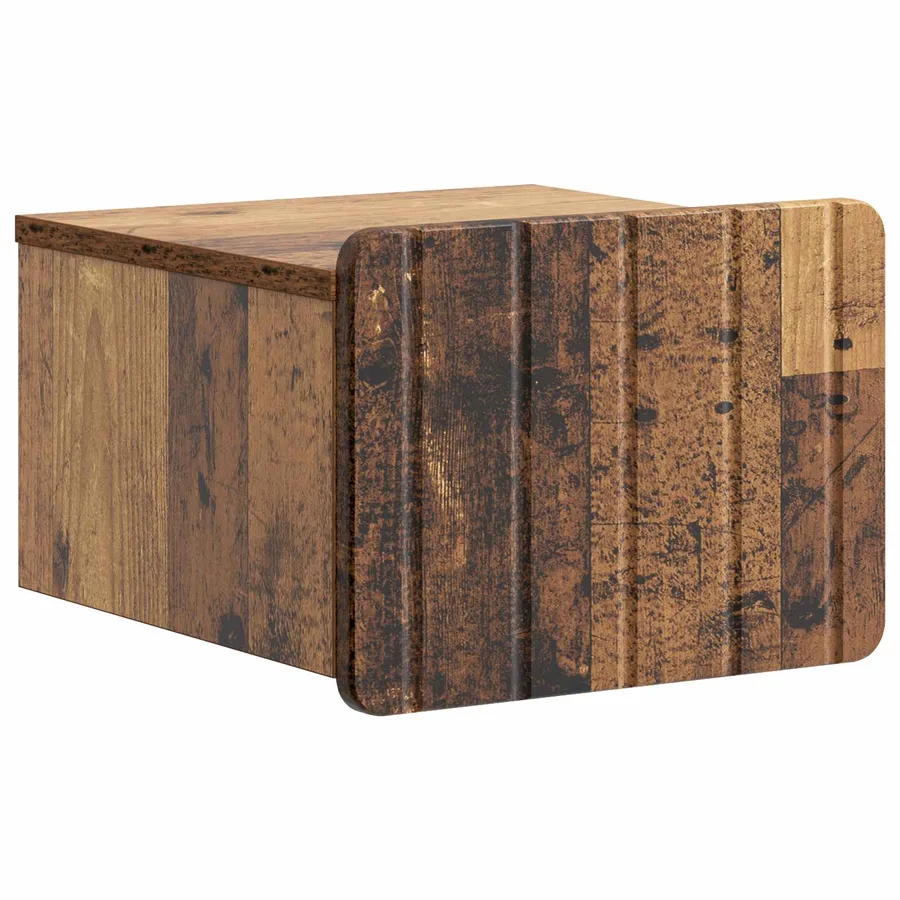 Cabinet de chevet mural 2 pcs Bois ancien 33 x 34,5 x 24 cm - 5