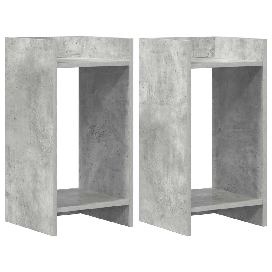 Support de Plante 2 pc Gris Béton 30 x 30 x 60 cm - 2