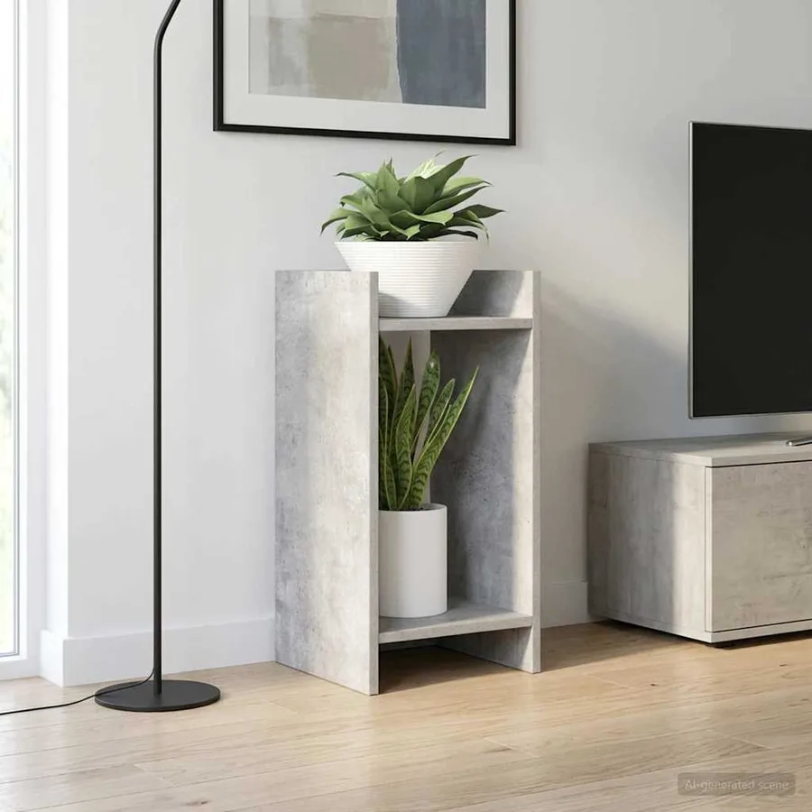 Support de Plante 2 pc Gris Béton 30 x 30 x 60 cm - 4