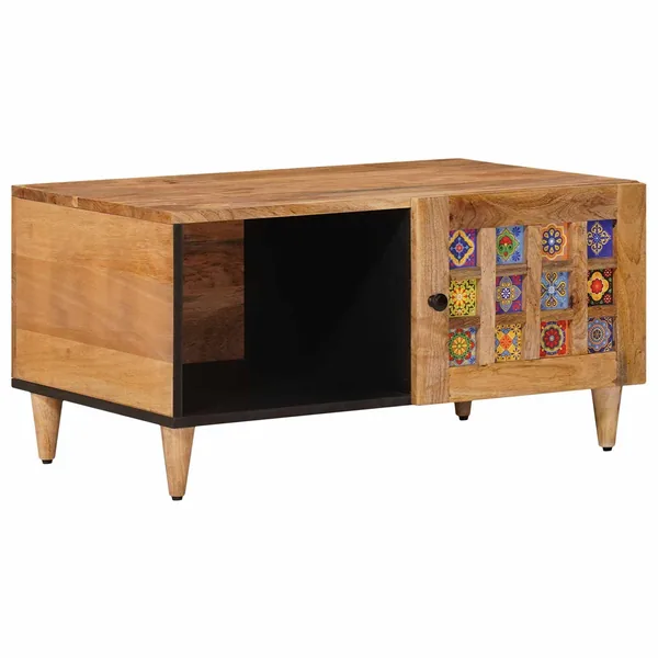 Table basse Naturel 80 x 50 x 40 cm Bois de mangue massif