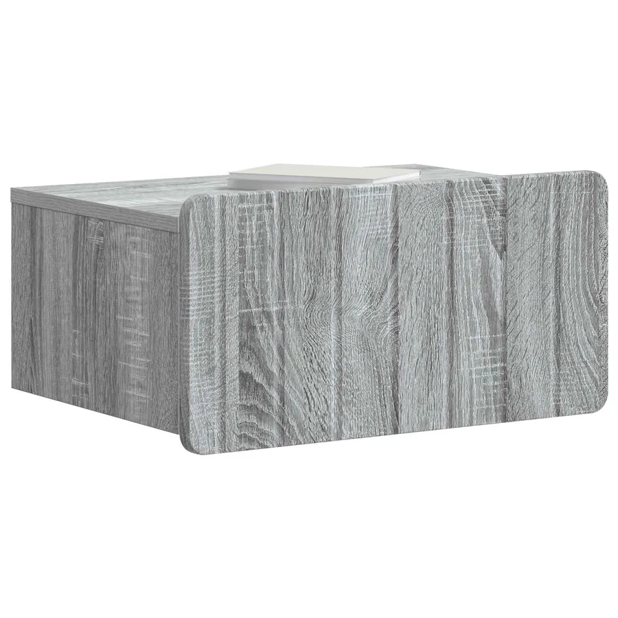Cabinet de chevet mural Sonoma gris 49 x 34,5 x 24 cm - 3