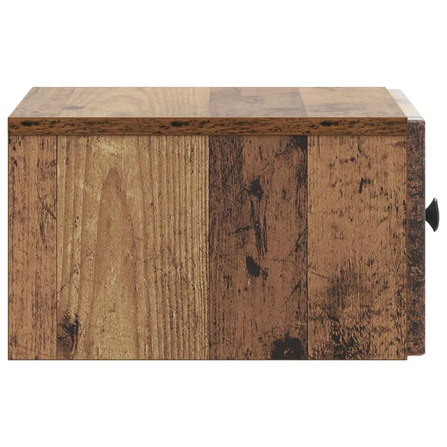 Cabinet de chevet mural Bois ancien 33 x 34,5 x 20 cm - 6