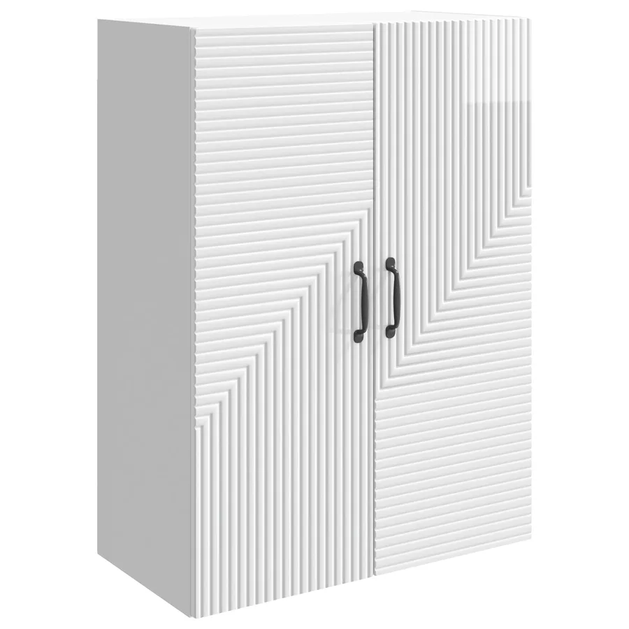 Armoire Murale Blanc brillant 66 x 34,5 x 90 cm - 2