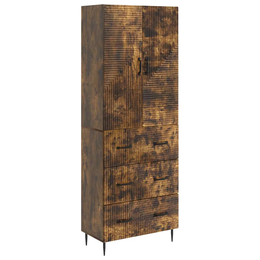 Ensemble de Meubles 2 pcs Chêne fumé 66 x 34,5 x 90 cm - 2