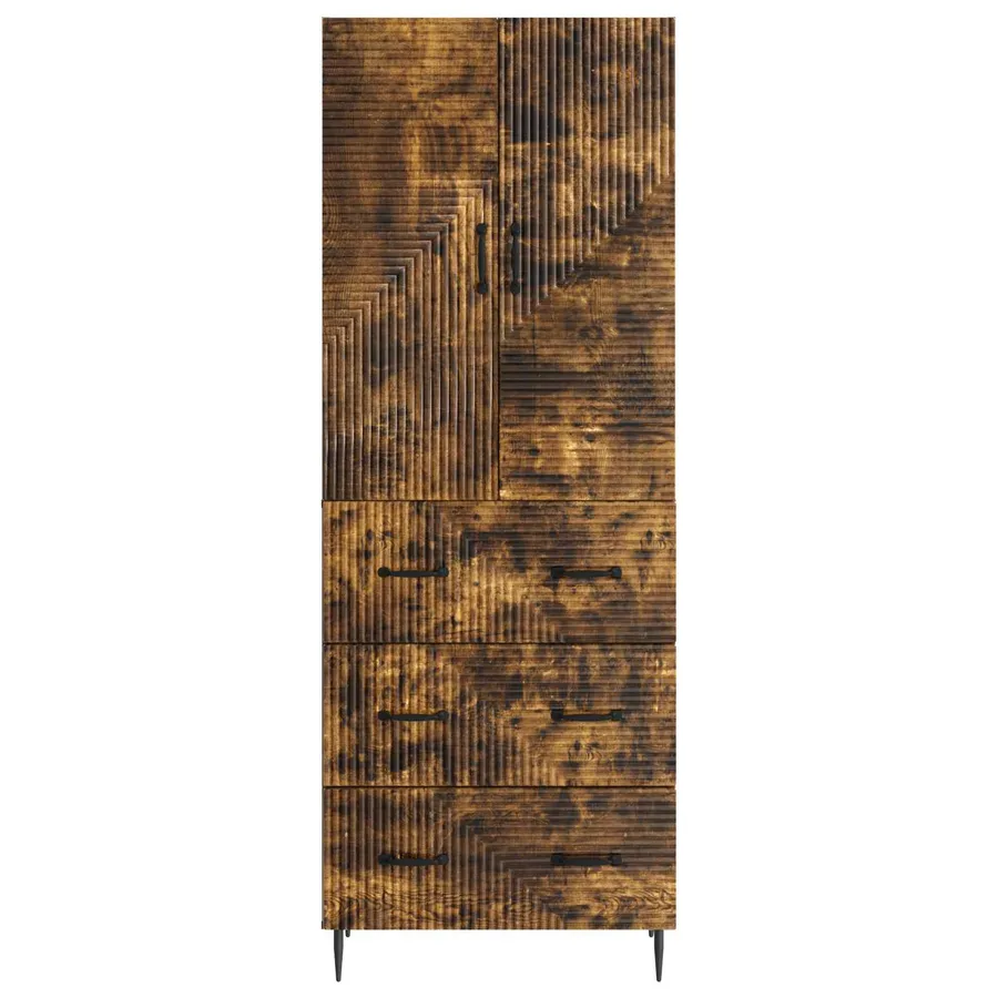 Ensemble de Meubles 2 pcs Chêne fumé 66 x 34,5 x 90 cm - 5