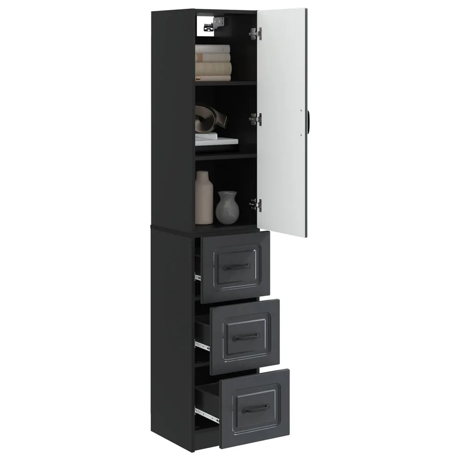 Ensemble de Meubles 2 pcs Noir 33 x 34,5 x 87 cm - 3