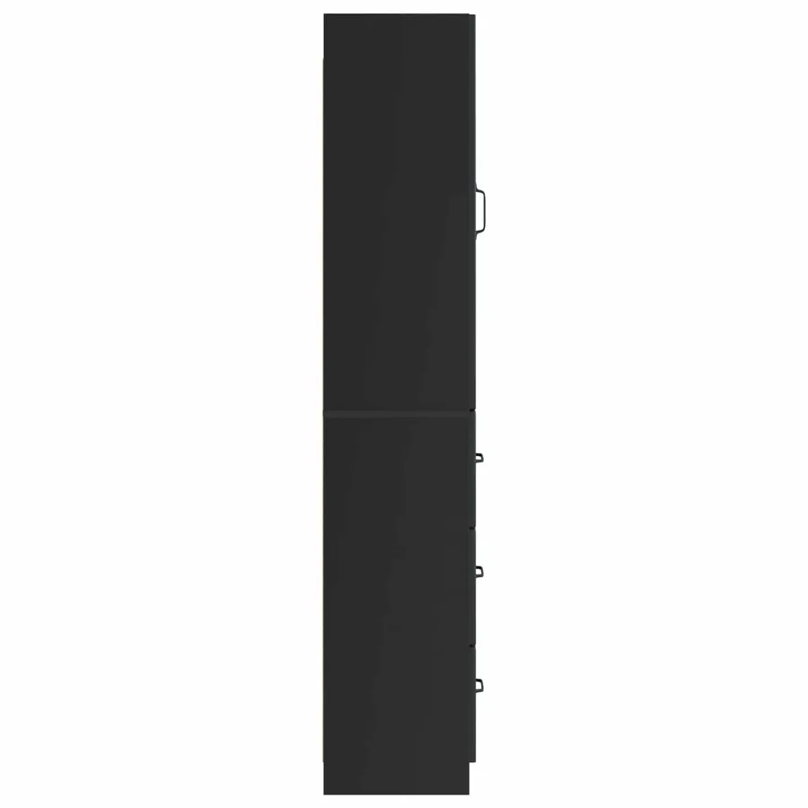 Ensemble de Meubles 2 pcs Noir 33 x 34,5 x 87 cm - 6