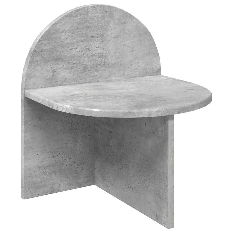 Table de chevet Gris béton 40 x 35,5 x 45,5 cm - 2