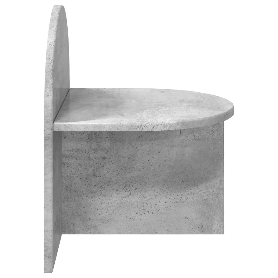 Table de chevet Gris béton 40 x 35,5 x 45,5 cm - 5