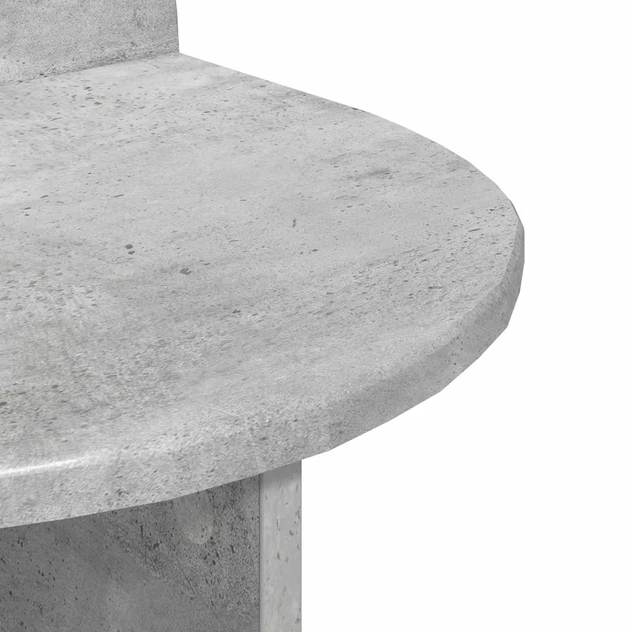 Table de chevet Gris béton 40 x 35,5 x 45,5 cm - 7