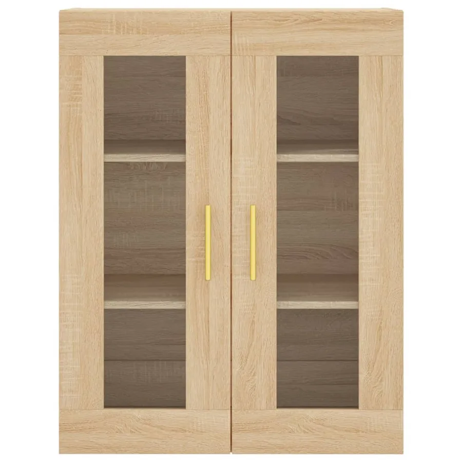 Buffet haut Chêne sonoma 69,5x34x180 cm Bois d'ingénierie - 6