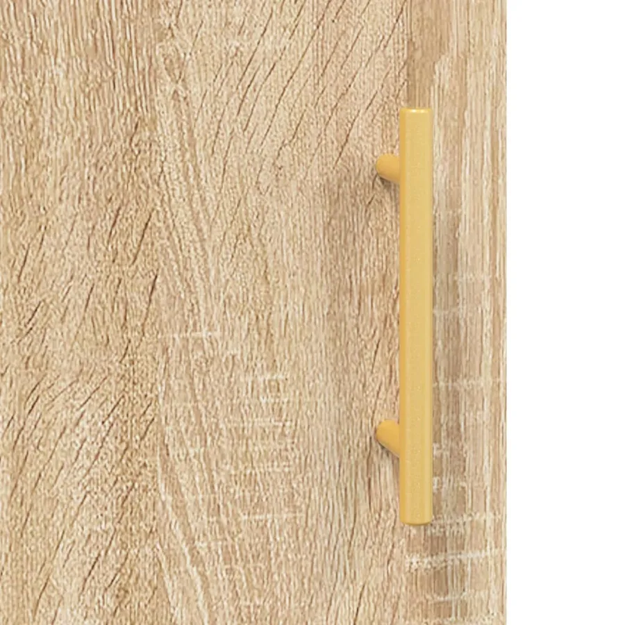 Buffet haut Chêne sonoma 69,5x34x180 cm Bois d'ingénierie - 9
