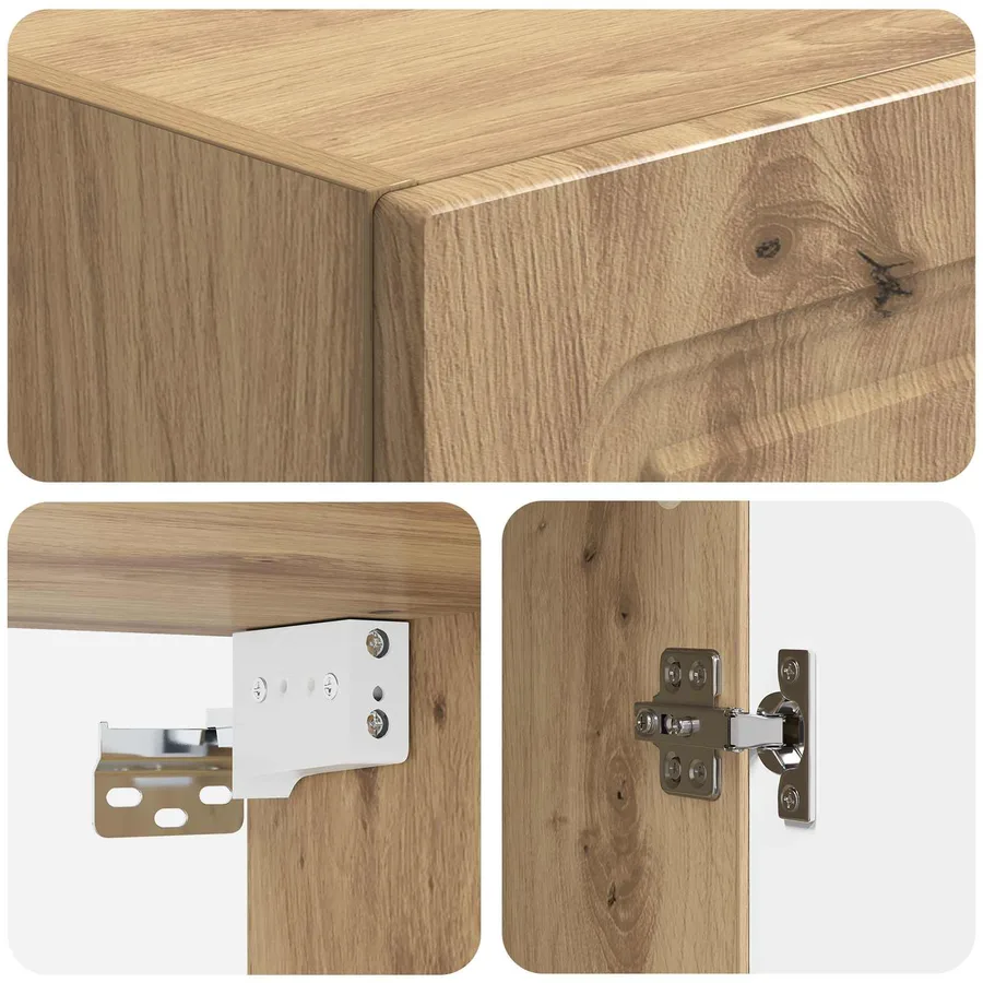 Armoire Murale 33 x 34,5 x 90 cm Bois d'ingénierie - 7