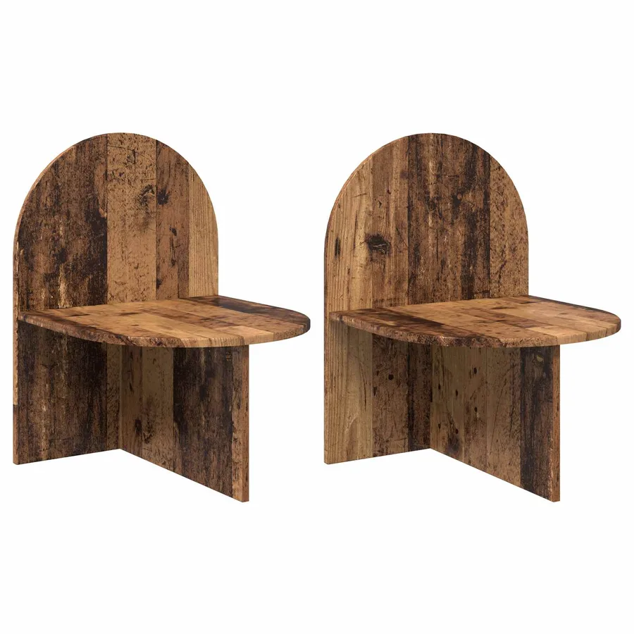 Table de chevet 2 pcs Bois ancien 48 x 49 x 65 cm - 2