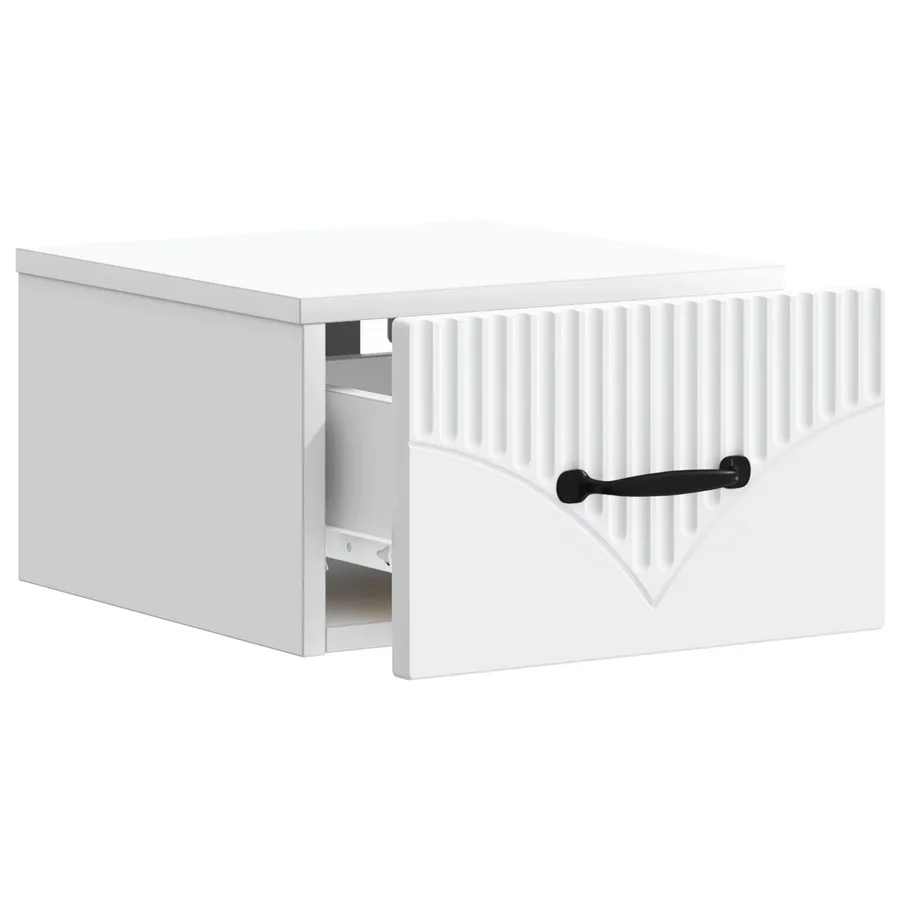 Cabinet de chevet mural 2 pcs Blanc 34,5 x 33 x 20 cm - 6