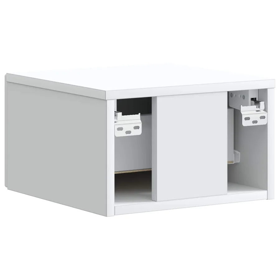 Cabinet de chevet mural 2 pcs Blanc 34,5 x 33 x 20 cm - 9