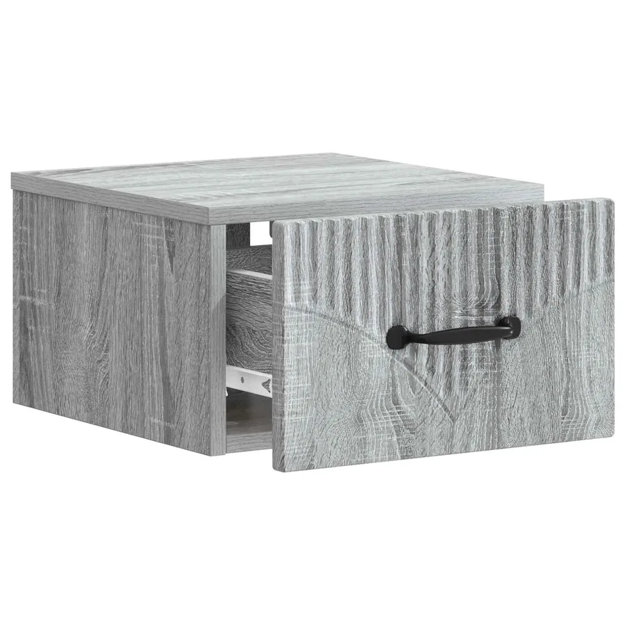 Cabinet de chevet mural 2 pcs Sonoma gris 34,5 x 33 x 20 cm - 6
