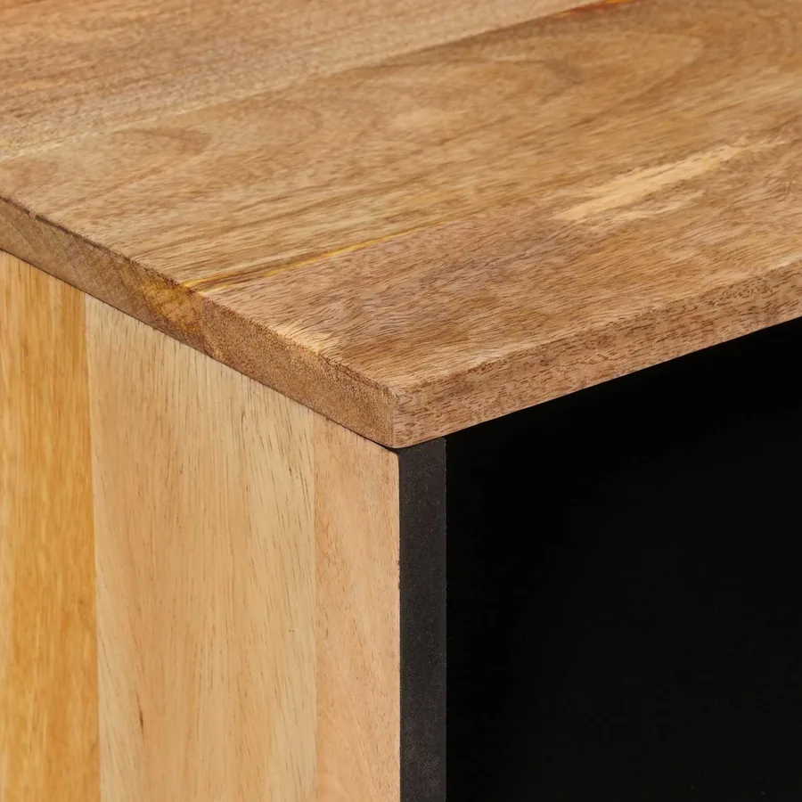 Cabinet de chevet Naturel 50 x 33 x 62 cm Bois de mangue massif - 6