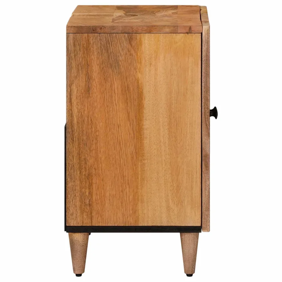 Meuble sous Lavabo de Salle de Bain Naturel 62 x 33 x 58 cm - 4