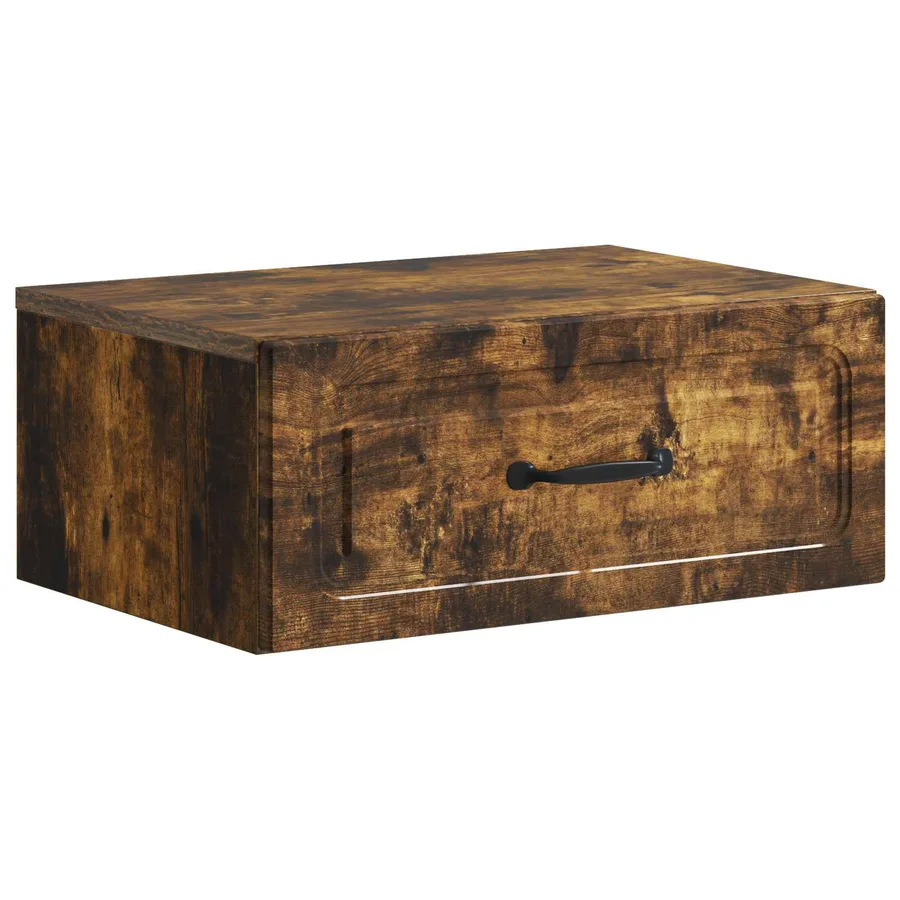 Cabinet de chevet mural 2 pcs Chêne fumé 49 x 34,5 x 20 cm - 5