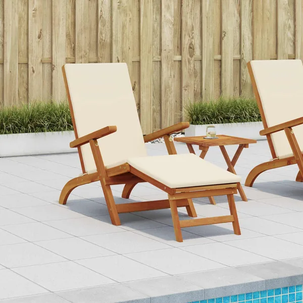 Chaise longue inclinable et pliable 55 x 146 x 91 cm