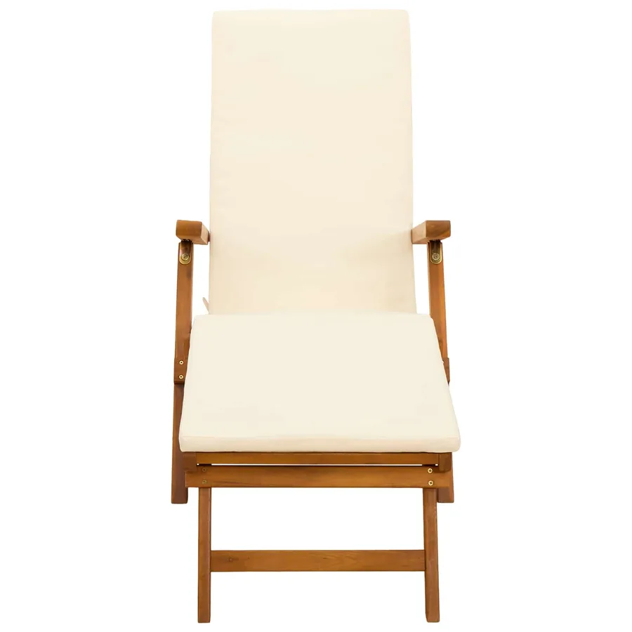 Chaise longue inclinable et pliable 55 x 146 x 91 cm - 5
