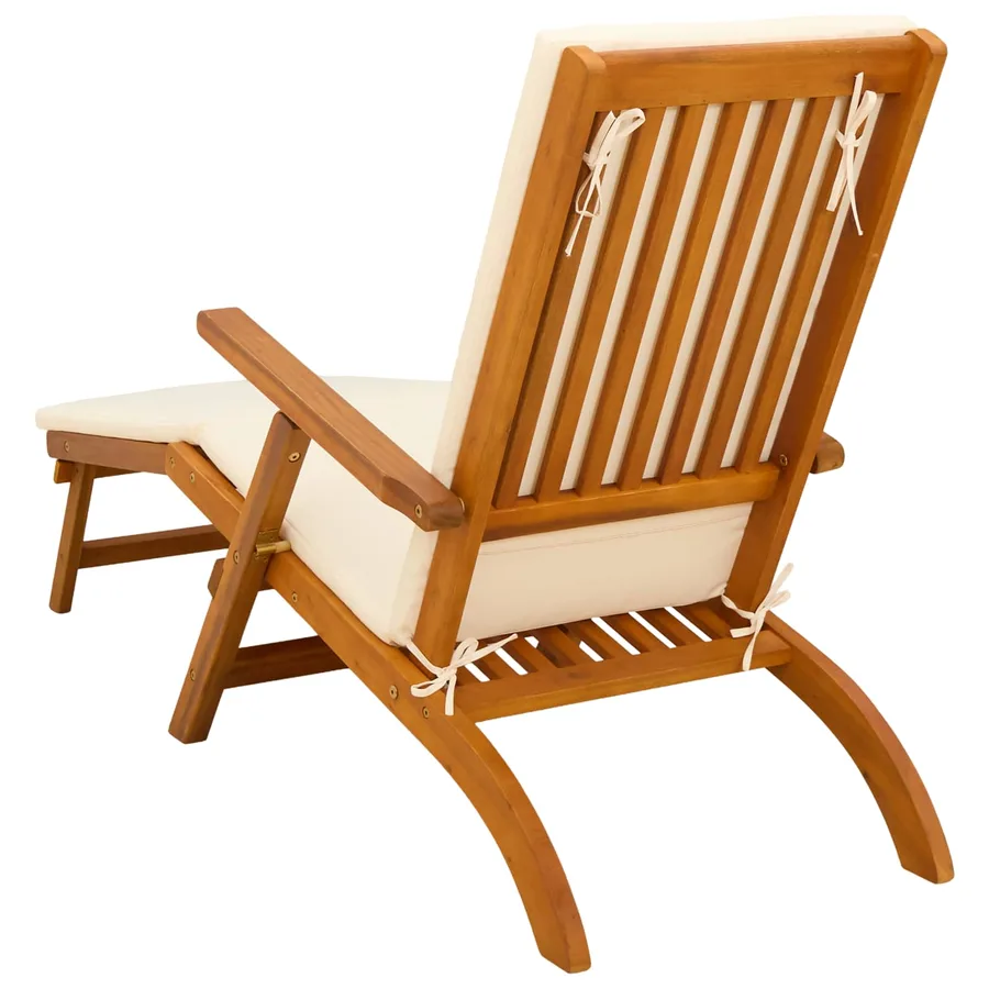 Chaise longue inclinable et pliable 55 x 146 x 91 cm - 7