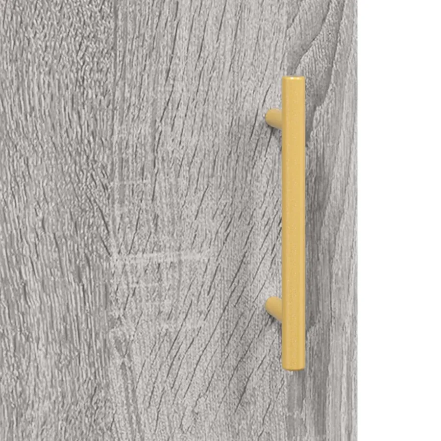 Buffet haut Sonoma gris 69,5x34x180 cm Bois d'ingénierie - 9