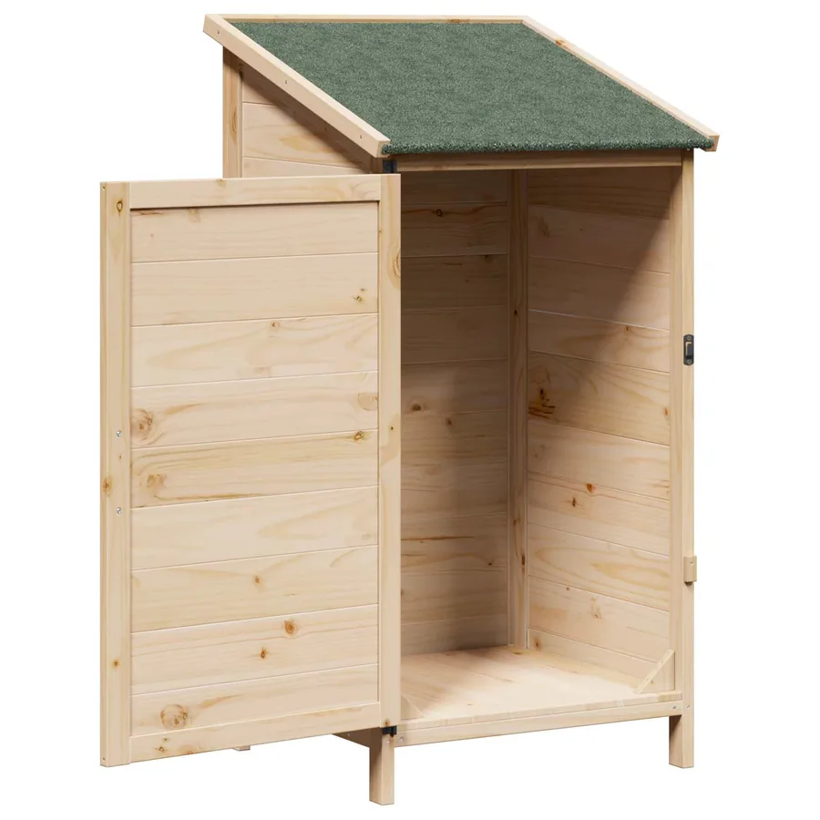 Abri de jardin Naturel 59 x 56 x 113,5 cm Bois de Sapin Massif - 3