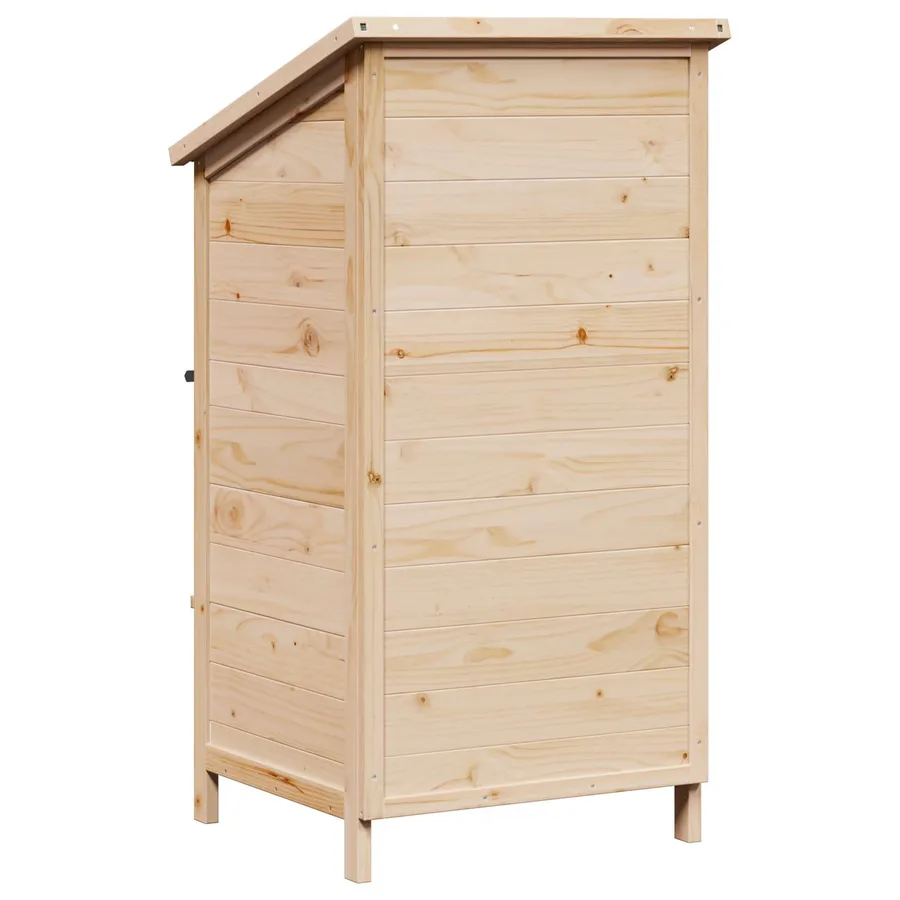 Abri de jardin Naturel 59 x 56 x 113,5 cm Bois de Sapin Massif - 6