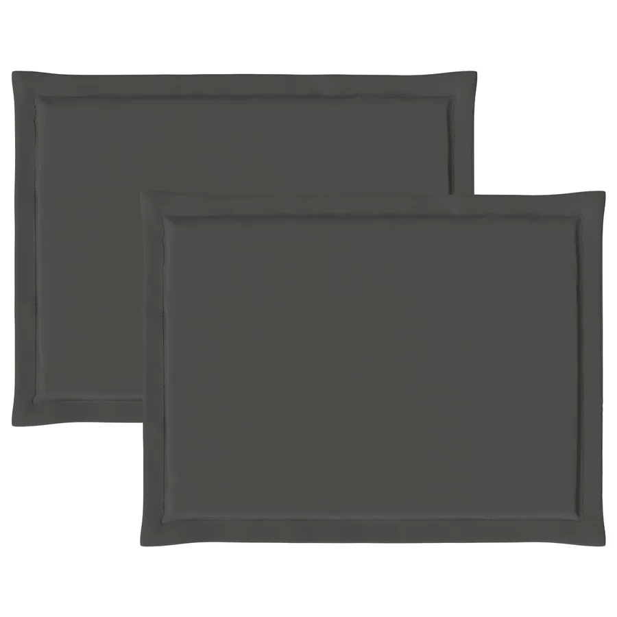 Coussins de siège 2 pcs Anthracite 47 x 36 x 2 cm Polyester - 6