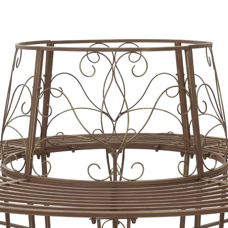 Banc d'Arbre 8-Nombre de places Ø 160 x 89 cm Acier - 5