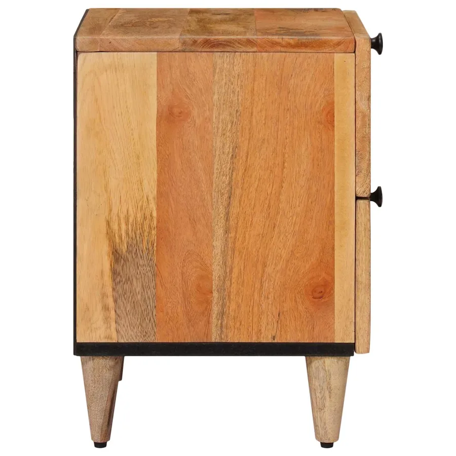 Cabinet de chevet avec tiroir Naturel 40 x 33,5 x 46 cm - 4